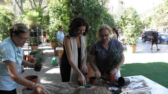 Semana de la Mobilidad. Taller de plantación i exibición 'd'enfilada'