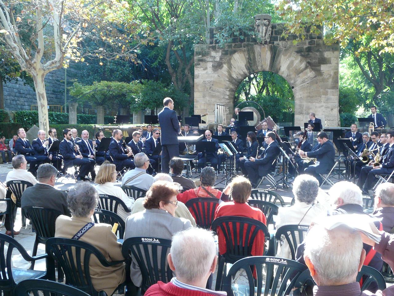 Concert a càrrec de la Banda Municipal de Palma a l'Hort del Rei