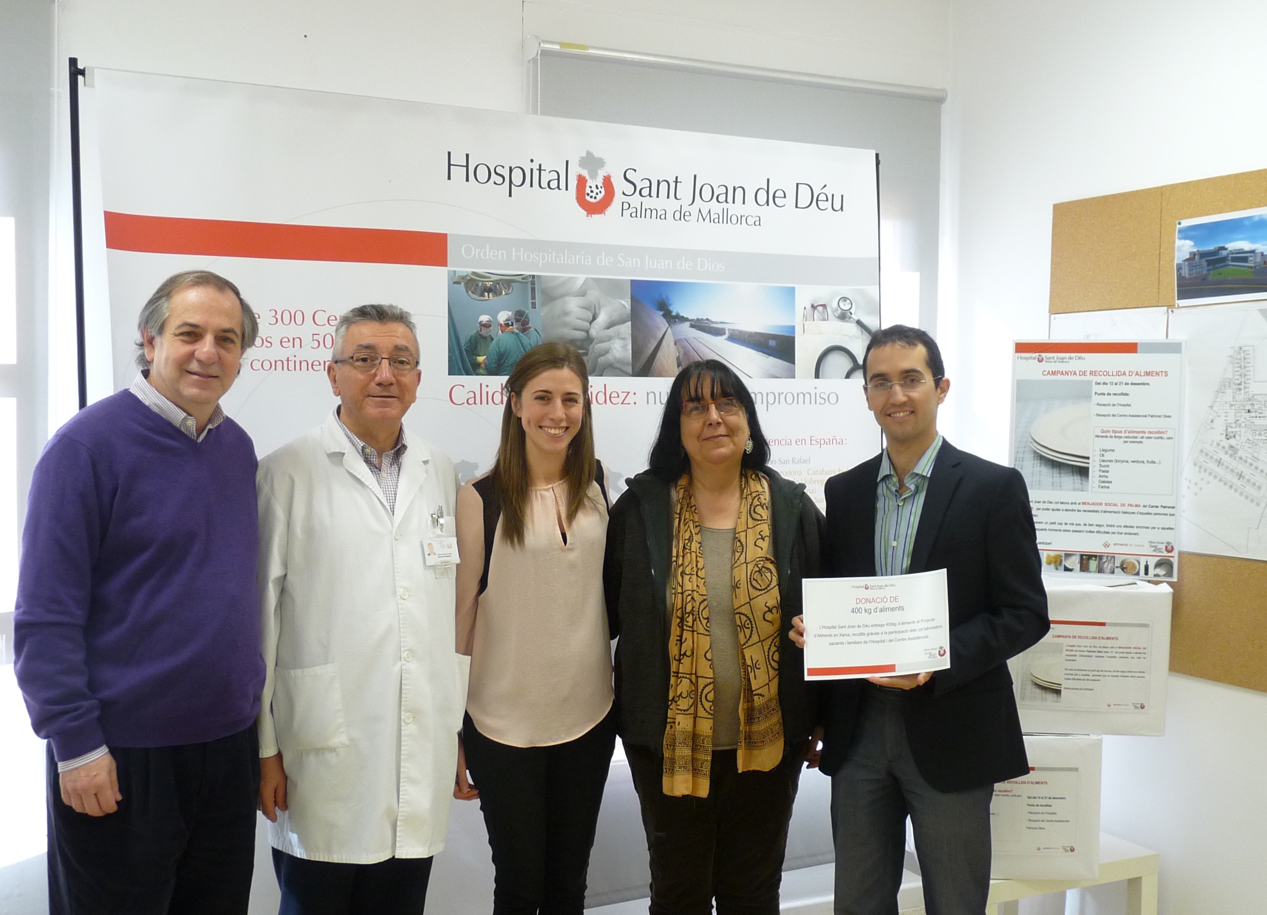 Donació solidària des de l'hospital de Sant Joan de Déu